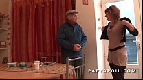 porn grandpa fucks a redhead with big udders before the good anal sex by his friend free