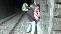 porn fucking italian slut fucked at the station swallows cum free