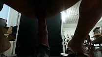 porn frnds first attempt at chance unflared bad dragon dildo free
