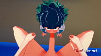 porn pink boku no hero academia yaoi midoriya izuku deku and uzumaki having sex in the underground blowjob bareback free