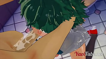 porn besar boku no hero yaoi deku blowjob bakugou dicks and he cums in his mouth free