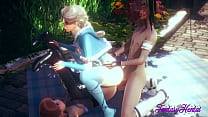 porn bulufimu frozen hentai elsa anna fucked and fingering threesome anime manga japanese disnery porn free