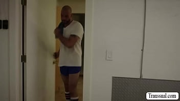 porn revenge sexy shemale barebacked by her gym buddy free
