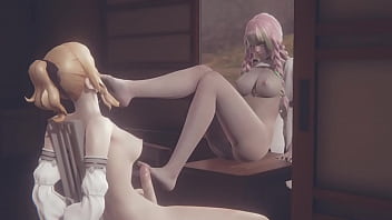 porn com demon slayer hentai futanari mitsuri kanroji blowjob and footjob to futa japanese asian manga anime game porn free