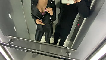 porn lidia flash in public elevetor and cum in pussy free