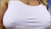 porn sexy milf public exhibitionist dare wet shirt in public and lets stranger poor water on her braless boobs free
