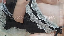 porn table busty stepsister put on sexy lingerie and started playing with her big tits free