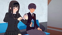 porn peeing 3d hentai femdom anime girl cuckold her boyfriend and turns him into a toilet free