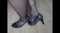porn परन patent leather pumps nylons and anklet shoeplay and dangling by isabellesandrine free