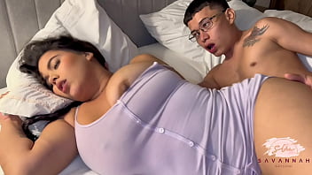 porn my husbands stepson sneaks into our bed while the cuckold is asleep savannah watson free