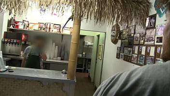 porn busty blonde mom cindy behr fills twitching twat with dick in restaurant booth free